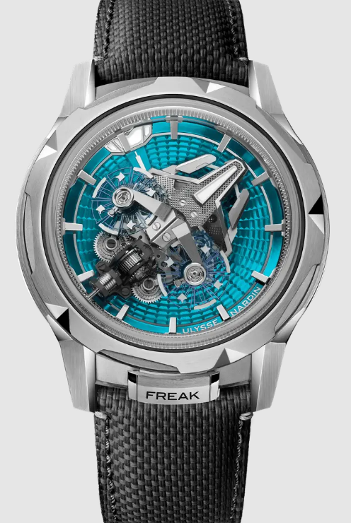 Review Best Ulysse Nardin FREAK S ENAMEL 2513-500LE-3AE-TUR/3A Blue Enamel watches sale